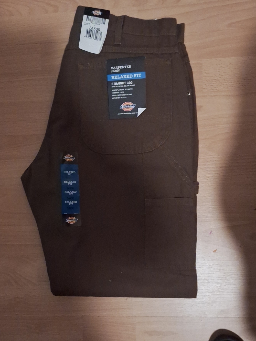 Dickies Men's Relaxed Fit Carpenter Pants - Brown